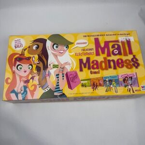 Vintage 2004 Mall Madness Board Game Milton Bradley Works 99% Complete Read